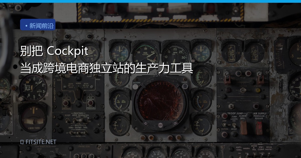 别把 Cockpit 当成跨境电商独立站的生产力工具
