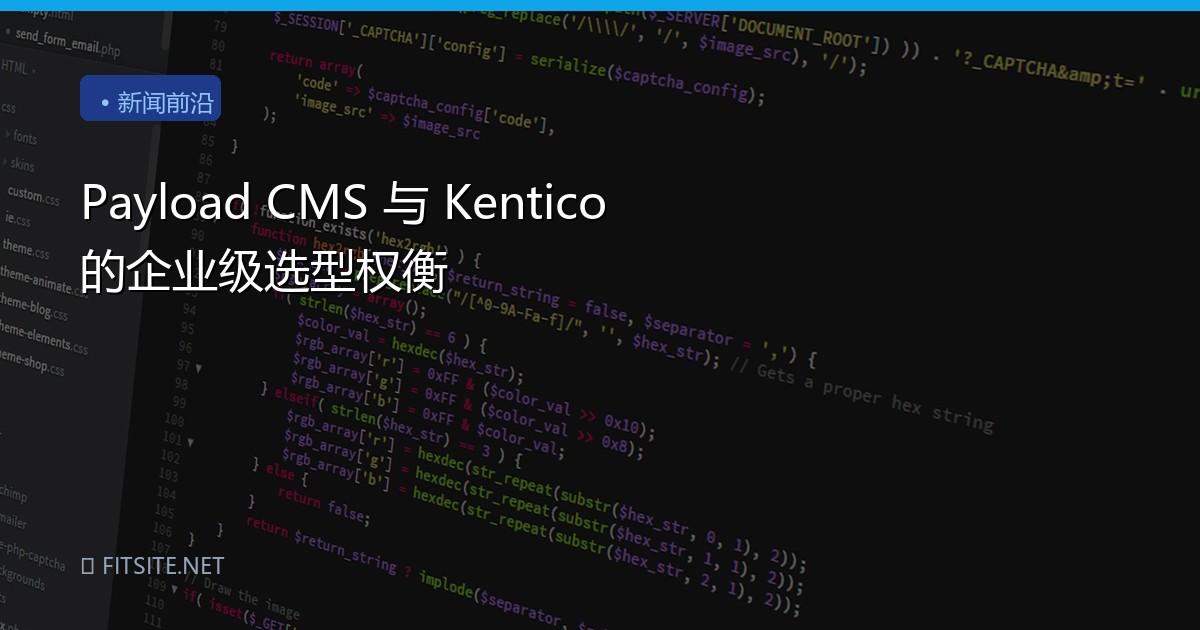 Payload CMS 与 Kentico 的企业级选型权衡